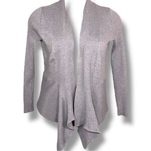 Fitted 1X Domani Grey Shrug Sweater  Long Sleeve Flowy Open Front